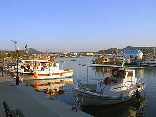 Fischerboote im künstlichen Hafen von Faliraki