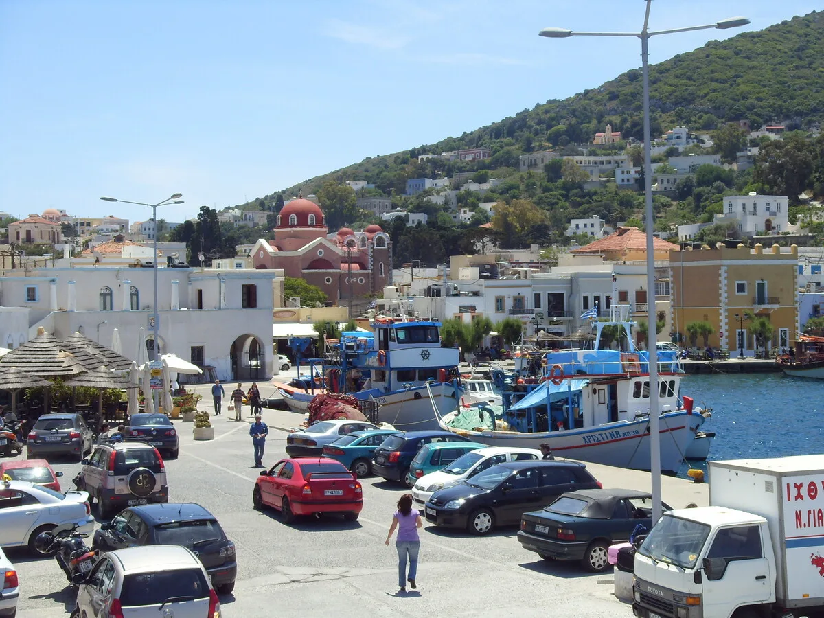 Fischerboote am Hafen von Leros
