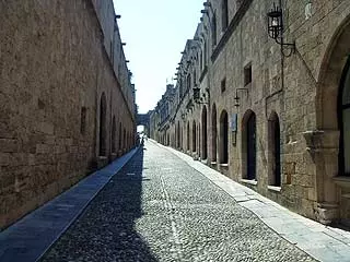 Die Straße der Ritter in Rhodos